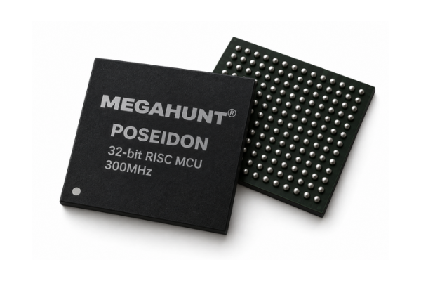 Megahunt POSEIDON – 300MHz 32-bit RISC Secure MCU
